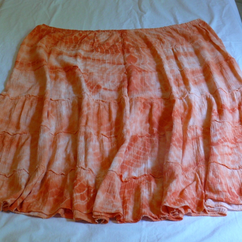 Cato's Orange Sherbet Full Skirt